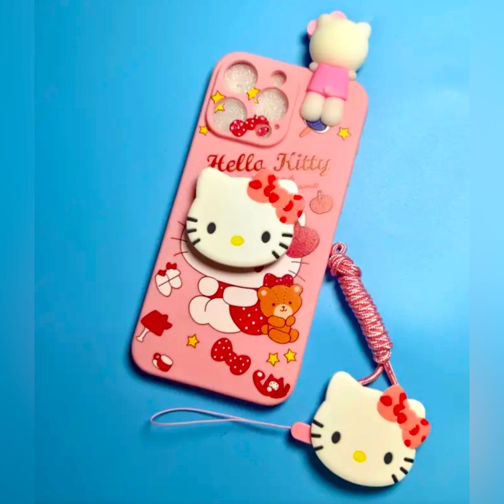NWT! Hello Kitty 3D Puffy Case for Apple iPhone 13/14/15